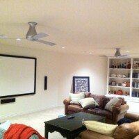 When this home was in the remodeling phase, we were asked to design and build a custom theater in the basement. This one came out fantastic, and the owners love it!