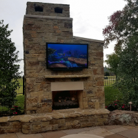 How about a 65" outdoor television from SunBrite? These are 3X as bright as regular indoor TV's, and they reject glare. Totally weatherproof, they are absolutely the best!