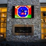 We can mount your flat panel TV on practically any surface and with no wires showing. How's this one look?