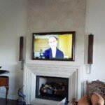 Whoa! That mirror turns into a TV! Incredible! Yes, it is a Seura mirror/TV...