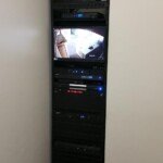 We designed a custom rack to house the entire list of components for our customer, including a security monitor! A little nicer than it all being stacked in a closet, I would say...